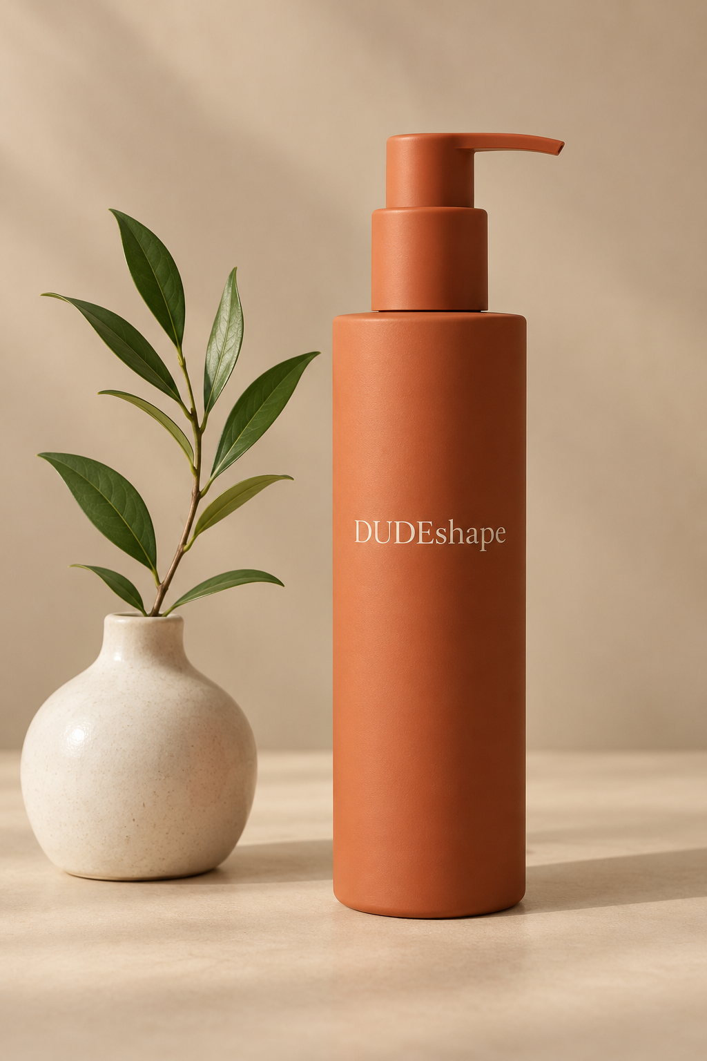 Питательный крем для рук Dudeshape в оранжевом флаконе-дозаторе